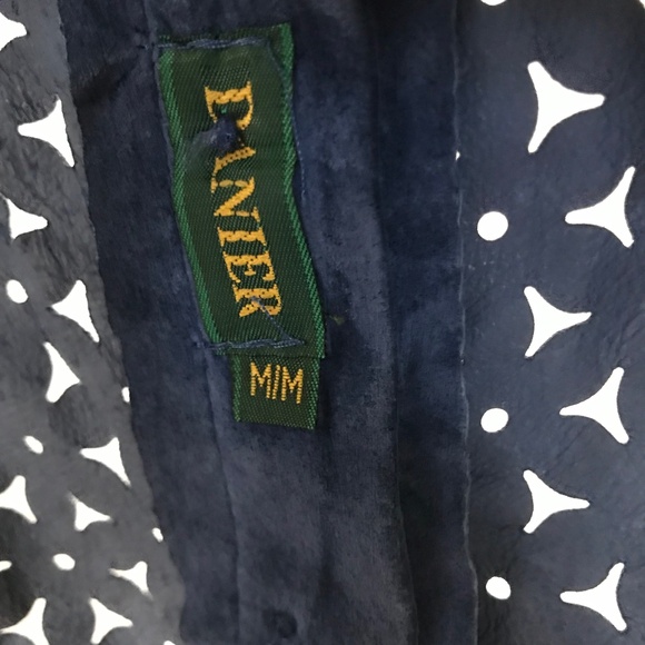 Vintage Danier Leather Suede Long High Waisted Pencil Skirt & Vest Blue M /10 - Picture 9 of 16